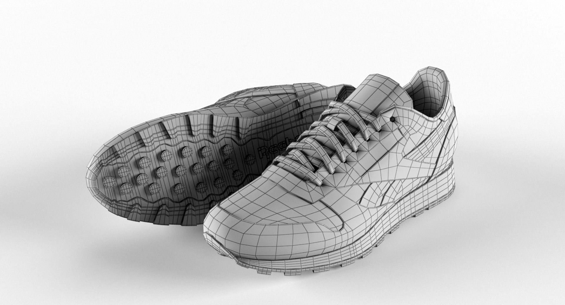 3D reebok classic leather shoes - TurboSquid 1208028