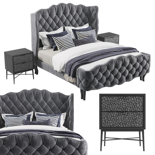 Mcbeth tufted wingback performance shop velvet queen upholstered platform bed