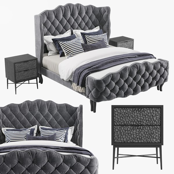 Mcbeth tufted wingback deals bed