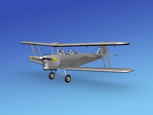 tiger moth dehavilland 3d 3ds