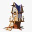 3D house cartoon model