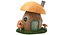 3D house cartoon model