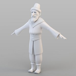 3D ottoman old man