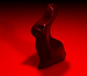 free c4d model chocolate bunny