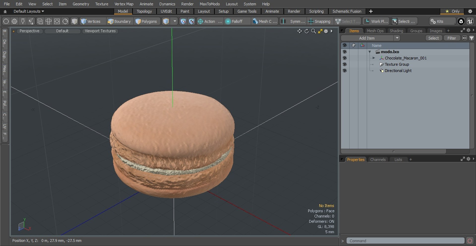 3D Chocolate Macaron - TurboSquid 2041570
