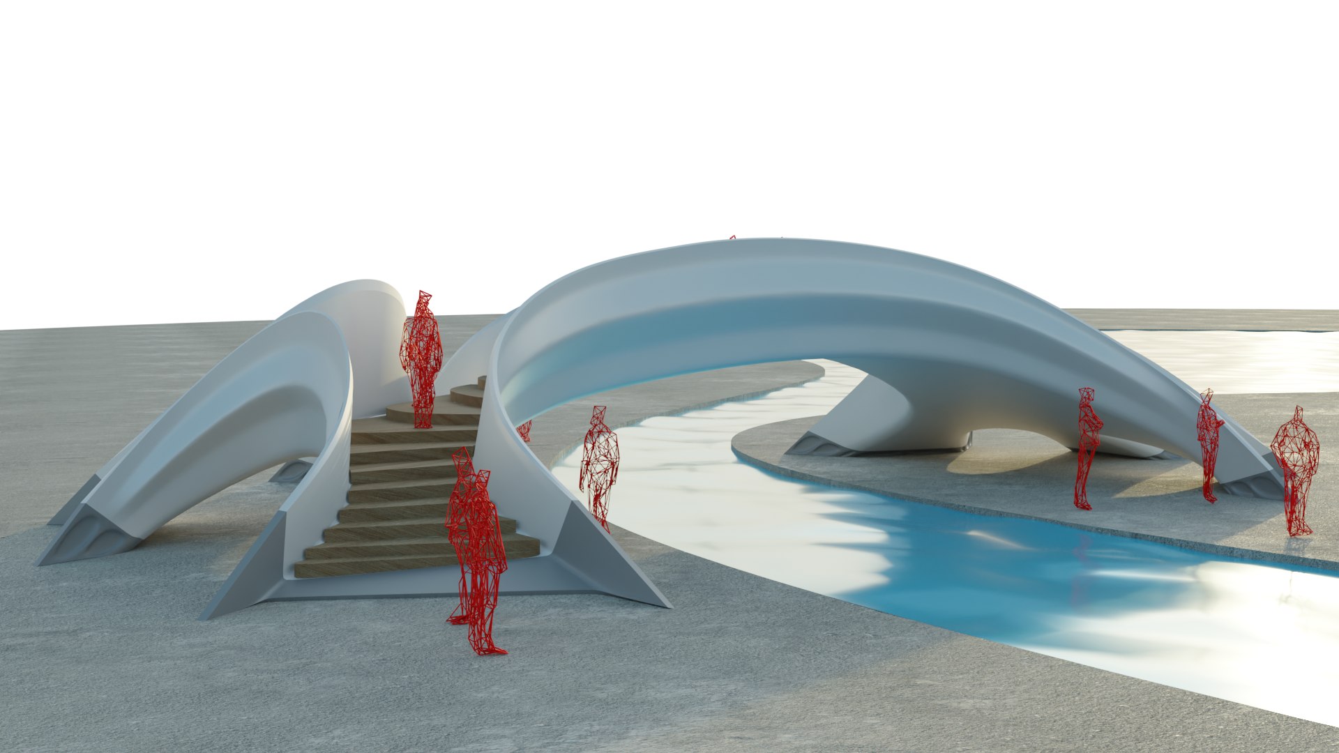 Organic Spider Landscape Bridge 3D Model - TurboSquid 2084117