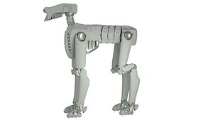 3D dog robot animation