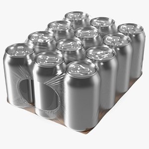 3D Aluminium Can 330ml 12pcs Transparent Package