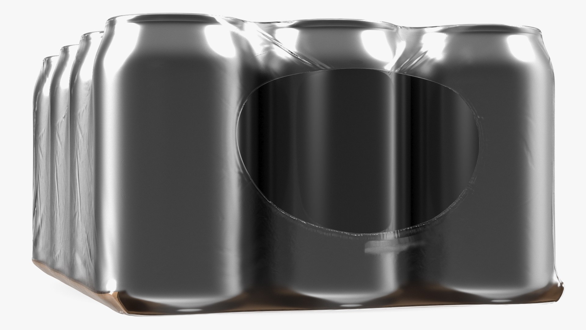 3D Aluminium Can 330ml 12pcs Transparent Package - TurboSquid 2154661