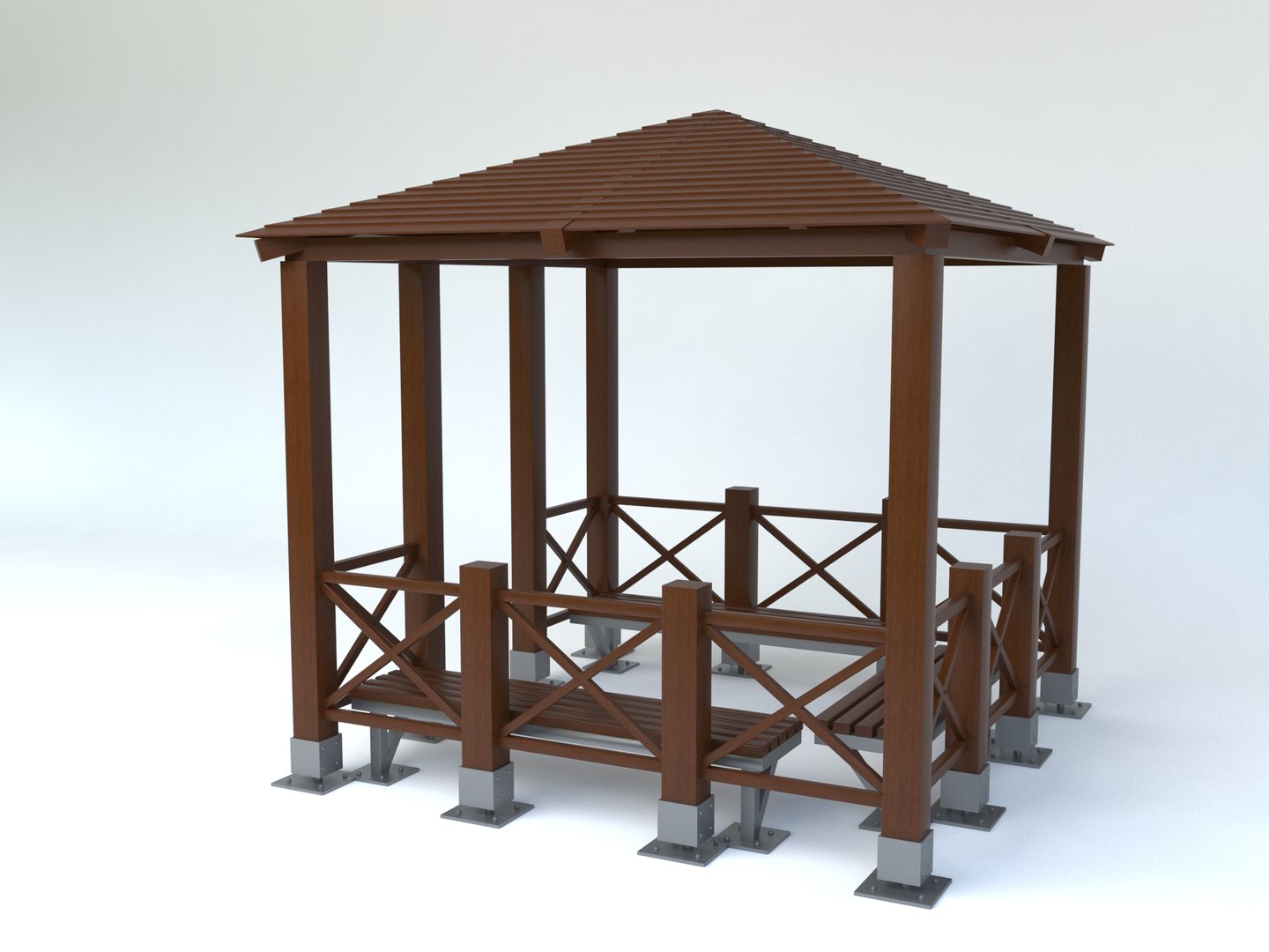 3d Camellia Pergola Pergole Model