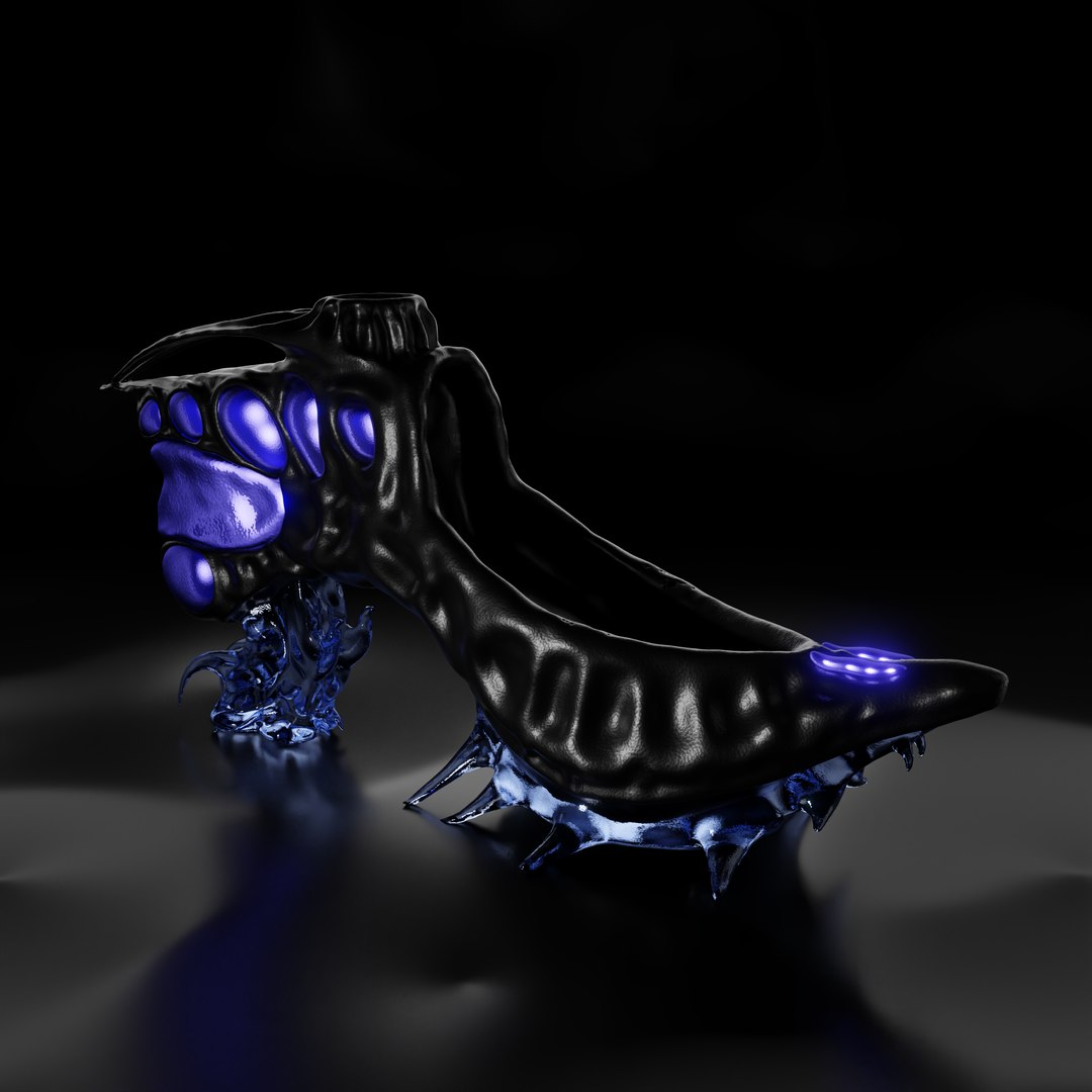 Shoes Prototype Alien Giger inspired model https://p.turbosquid.com/ts-thumb/C5/xtEHhR/AB/zapatos2/png/1675178733/1920x1080/fit_q87/d9ee0179bdd41bc16e6492526a466fd59f5e0aa6/zapatos2.jpg