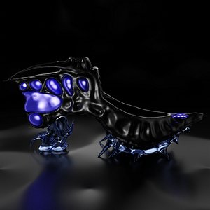 Shoes Prototype Alien Giger inspired