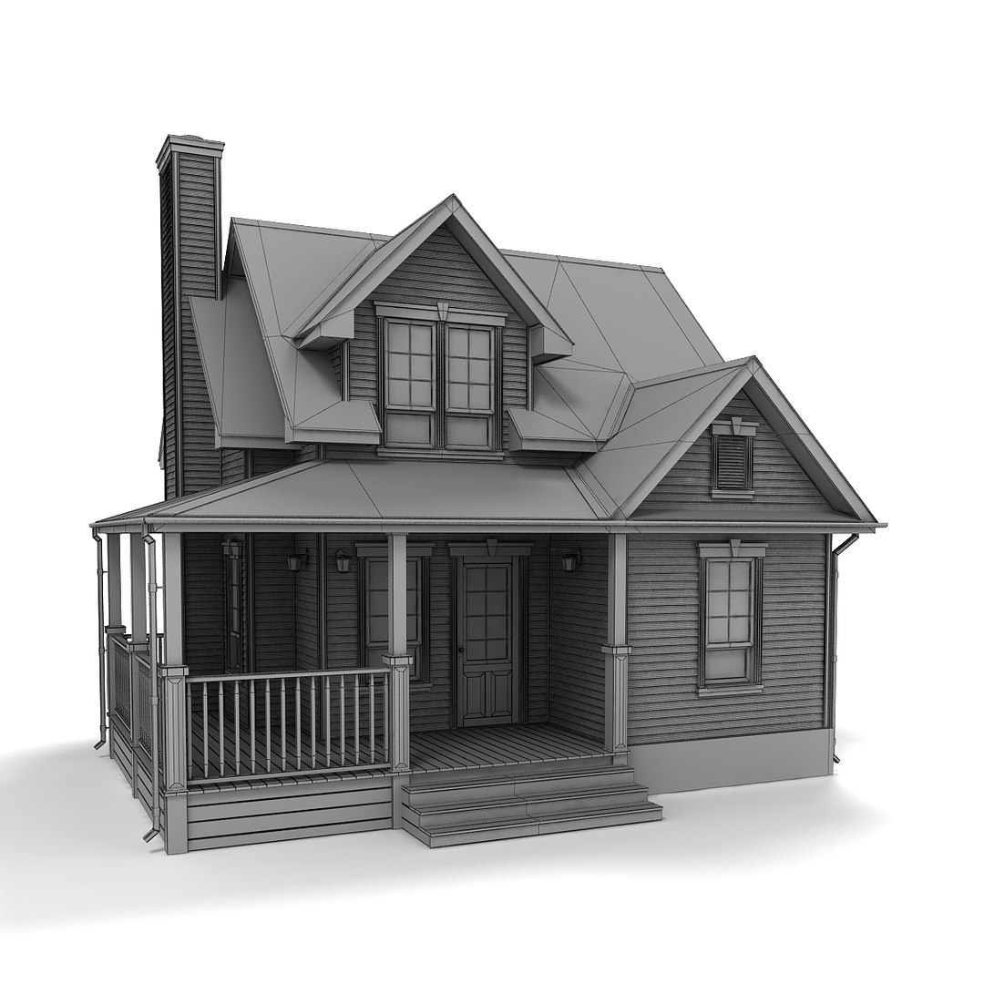 Hi-poly Cottages Vol 15 3D Model - TurboSquid 1494342