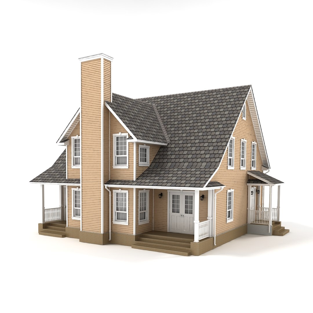 Hi-poly Cottages Vol 15 3D Model - TurboSquid 1494342