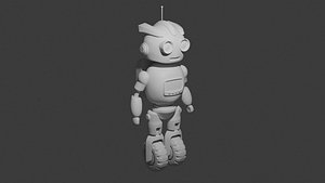 3D Lowpoly Sci-fi Robot - Game Ready