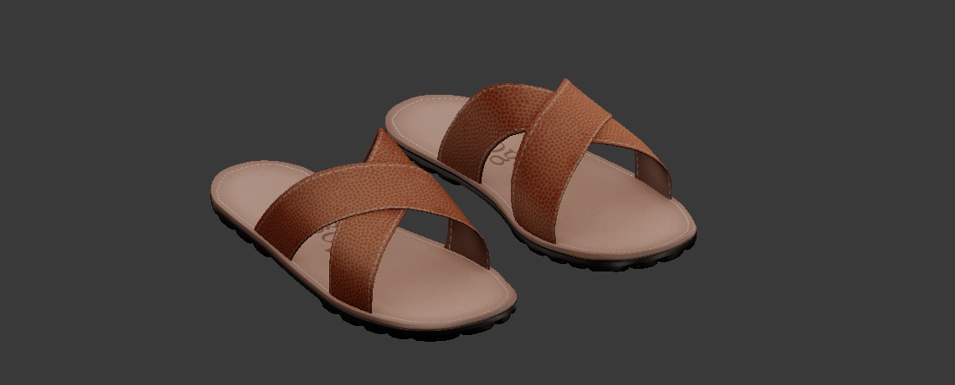 3D Sandals Male Model - TurboSquid 1535290