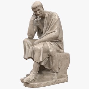 philosopher statue 3D model