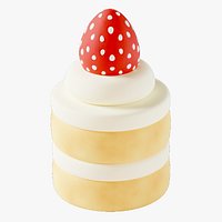 Strawberry Round Cake