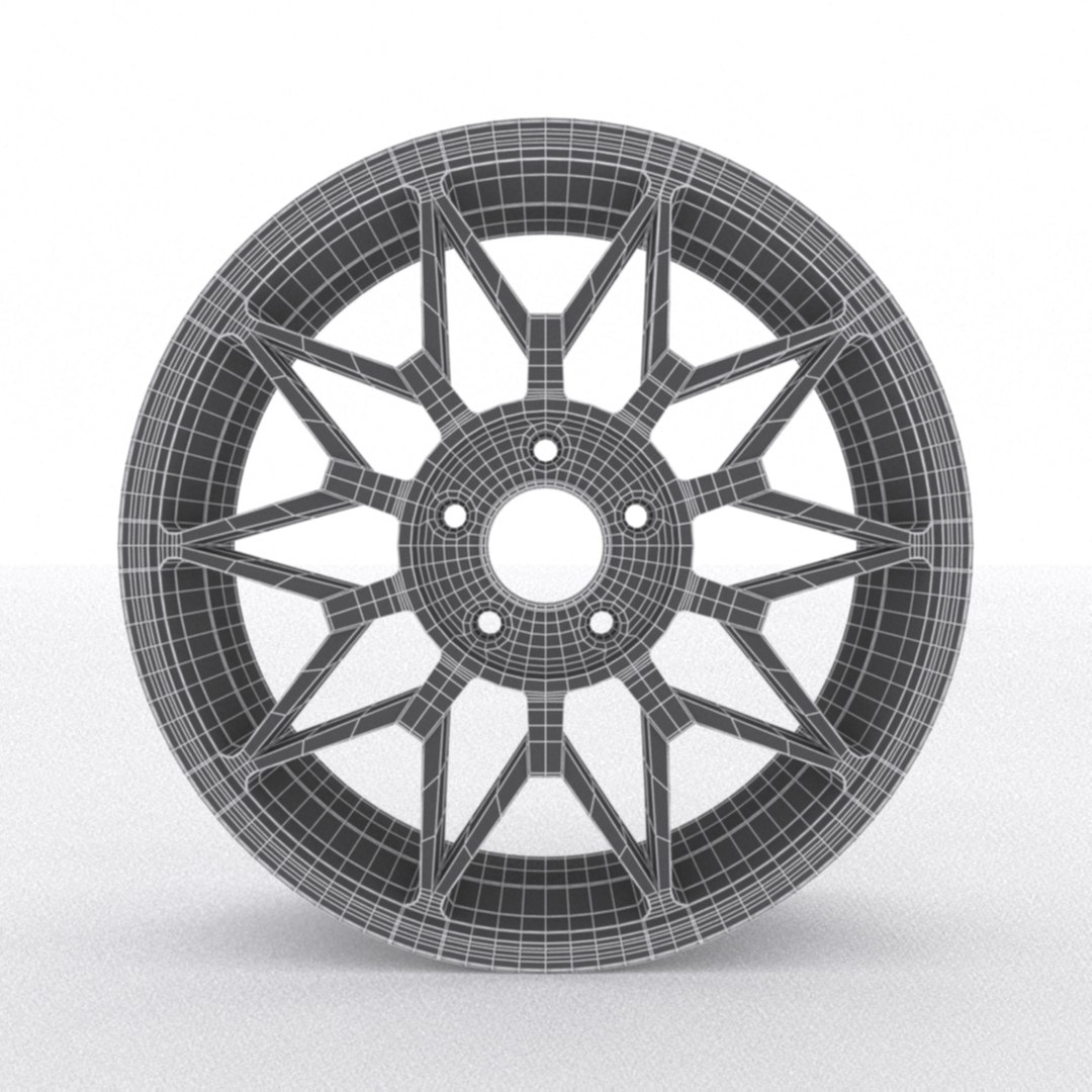3D Car Rim Model - TurboSquid 1182809