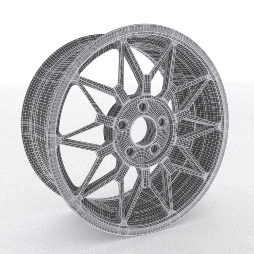 3D Car Rim Model - TurboSquid 1182809