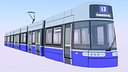Tram Flexity Zurich exterior