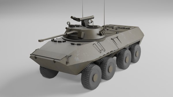 3D BTR 90 low poly model