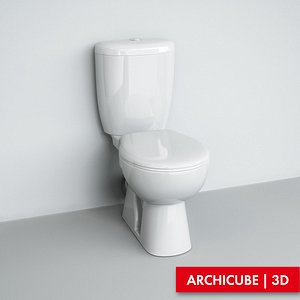 3d model toilet