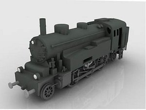 german locomotive ww2 3d model