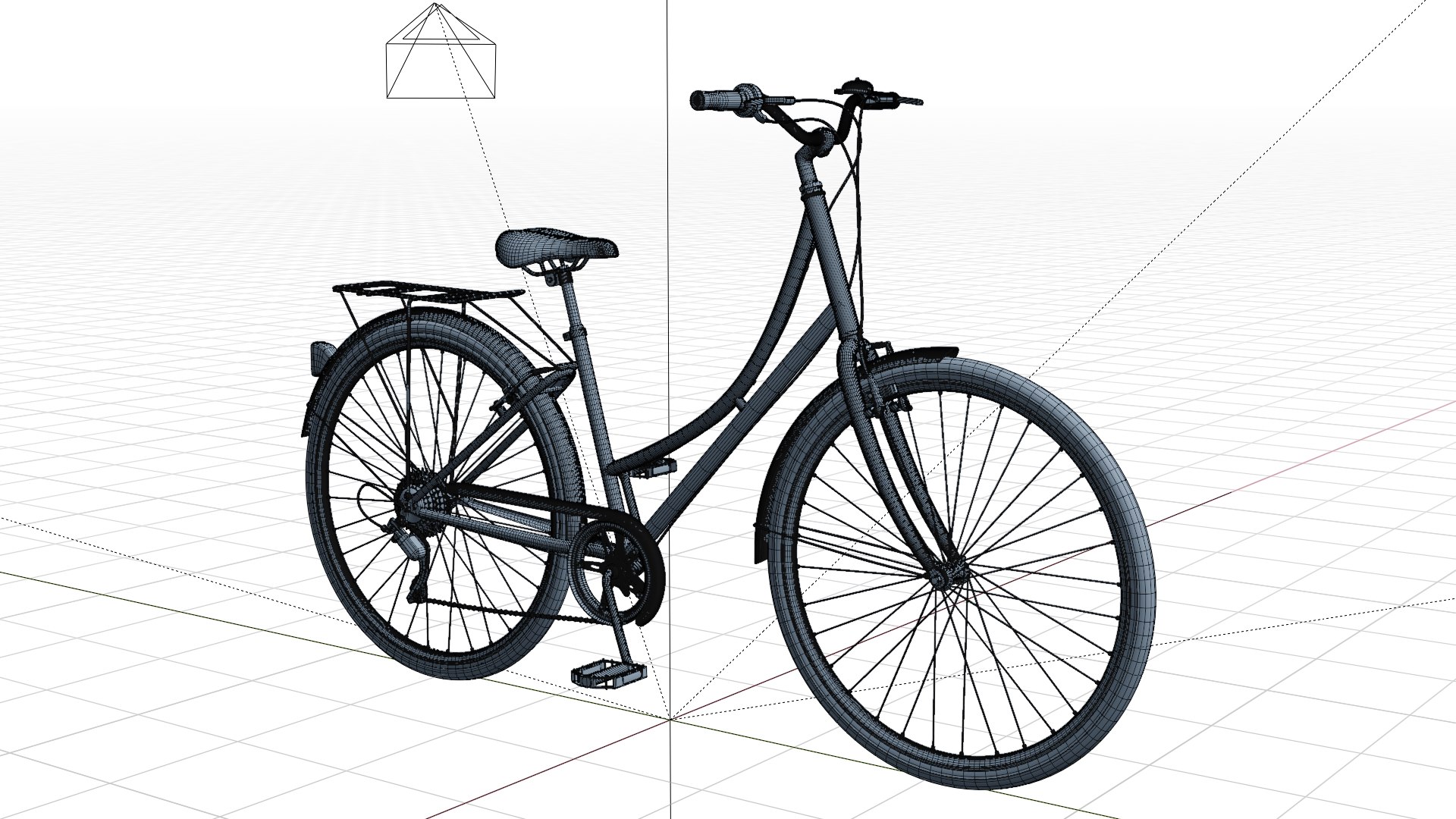 3D Retro Bicycle model - TurboSquid 2180838