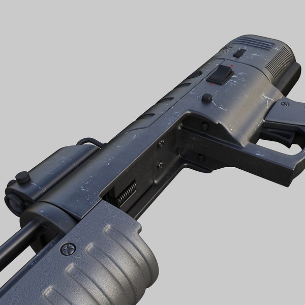 3d model fantastic machine gun