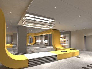 3D Exhibition Hall model