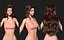PBR Game Hair CG Hair Long hair Big waves Female Hair Beauty hair 04