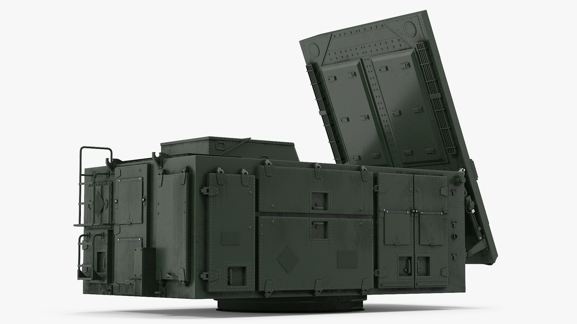 US Patriot Radar Green 3D model preview
