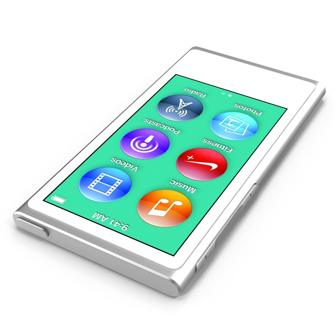 iPod Nano Grey 3D Model 3D model preview