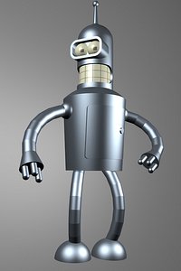 bender futurama 3d max