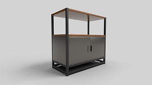 3D Bookcase N7 model