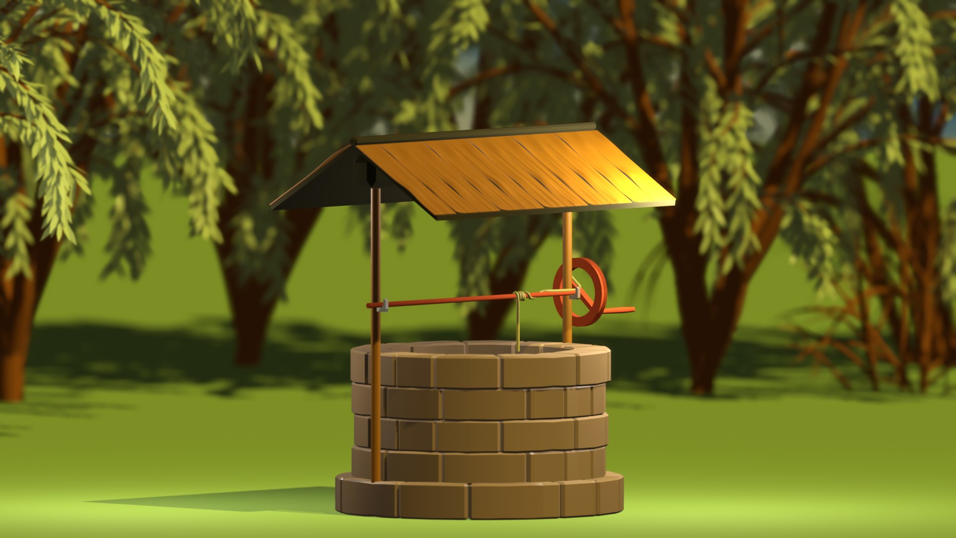 LowPoly Well 3D Model - TurboSquid 2323384