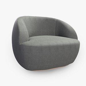 Little Big Relaxing Minimalism Armchair - A012 3D model
