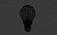 3D lamp bulbs lighting model