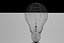 3D lamp bulbs lighting model