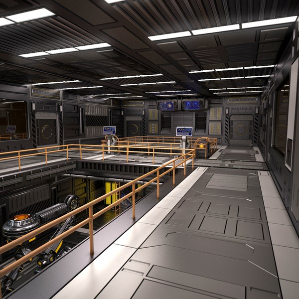 energy generator room 3d model