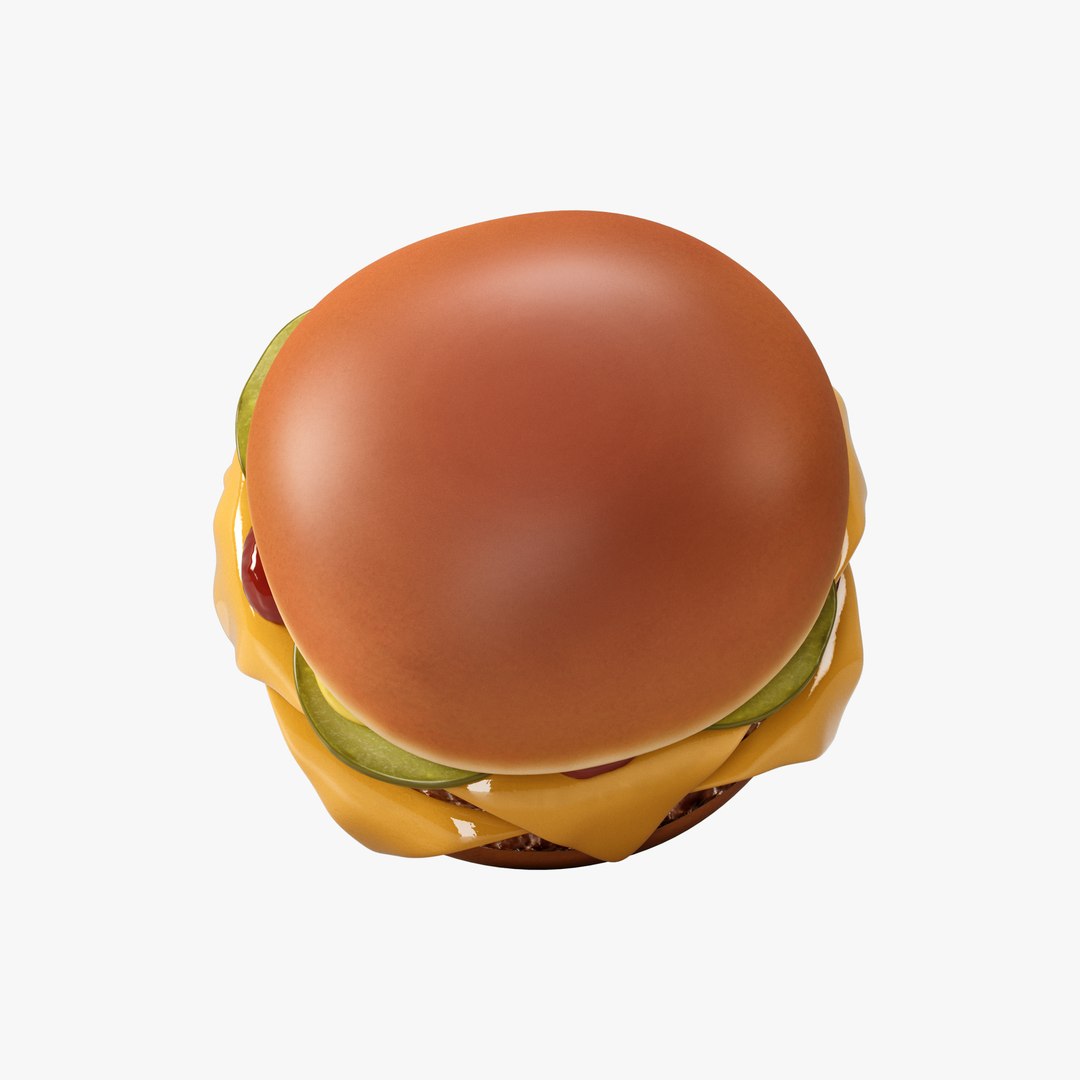 3D Model Double Cheeseburger - TurboSquid 2350041