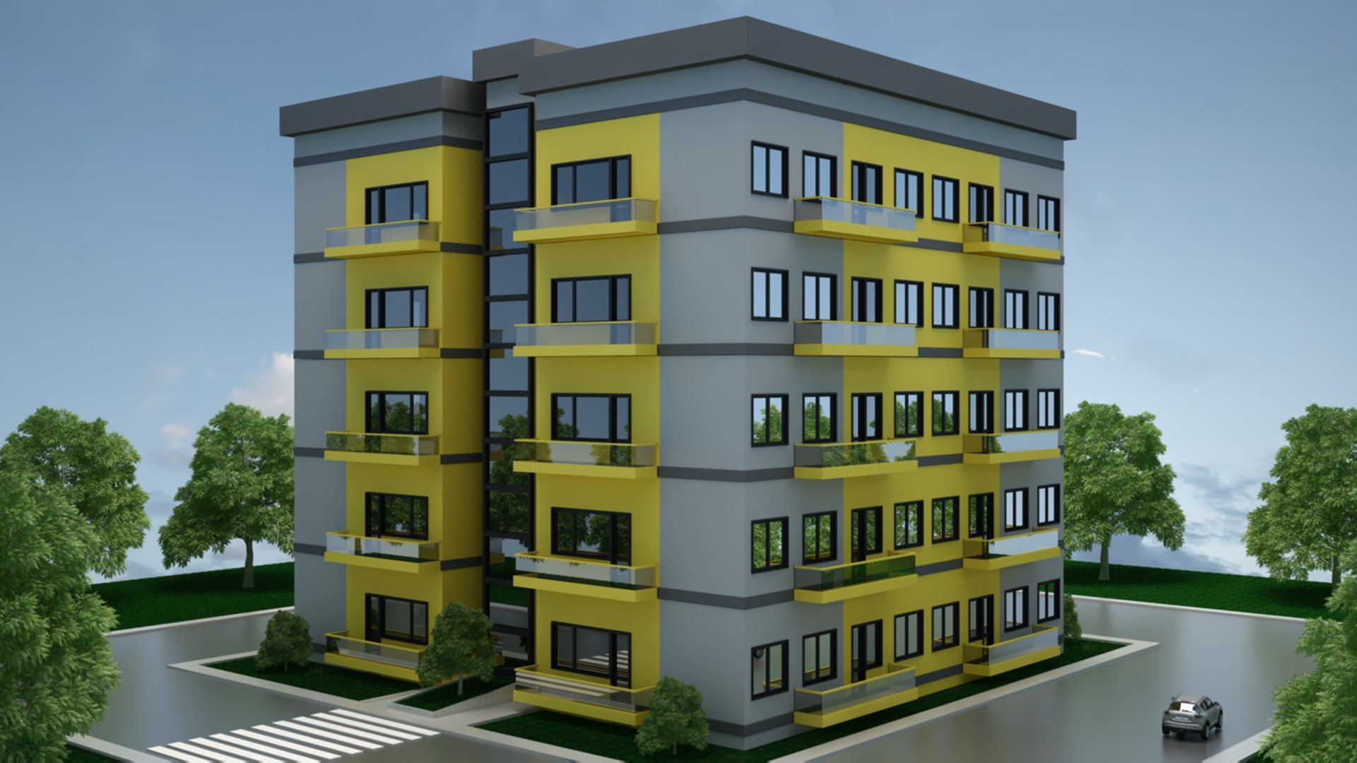 Stunning 3D Apartment Building image