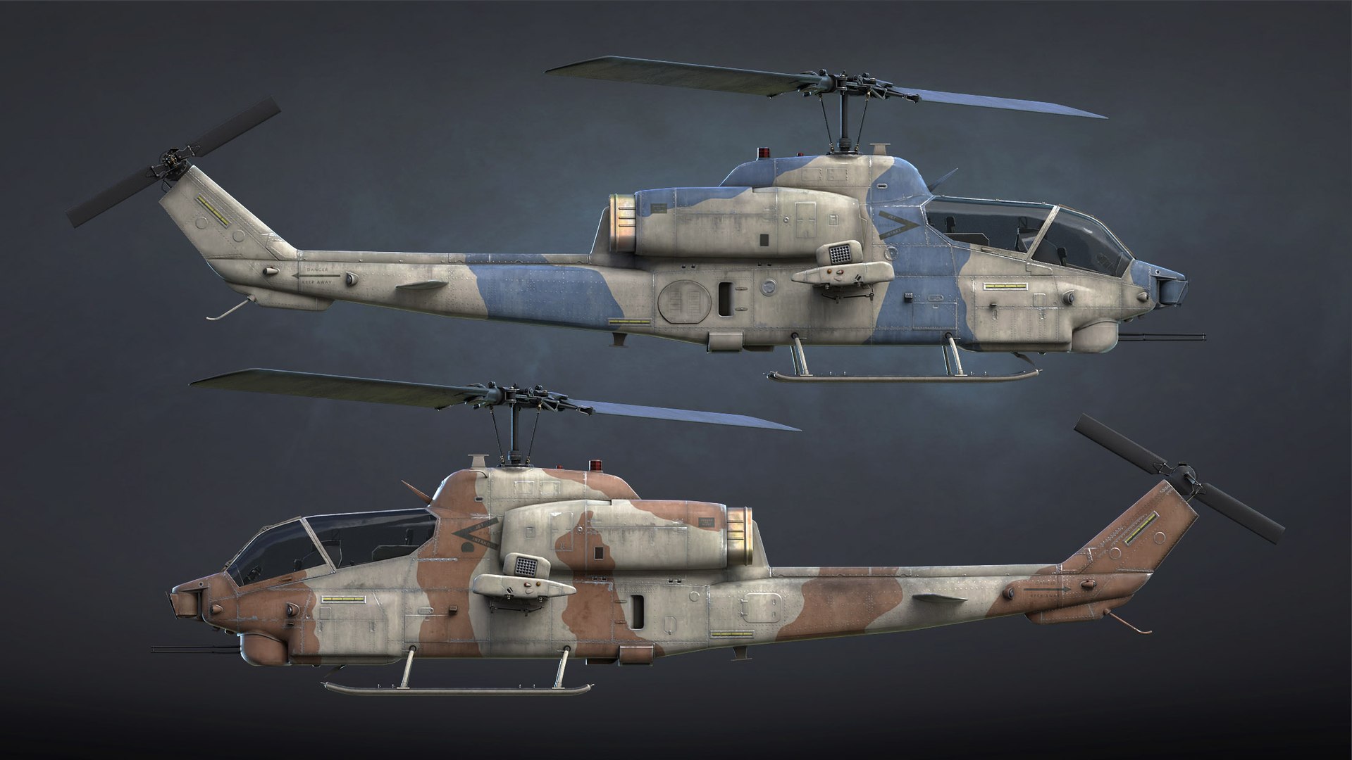 AH-1W Super Cobra 3D https://p.turbosquid.com/ts-thumb/C6/d2uI9B/PF/09_ah1w_super_cobra_render/jpg/1672942728/1920x1080/fit_q87/140ca4409e14a7d57d456bccfe8f8d1f4563c648/09_ah1w_super_cobra_render.jpg