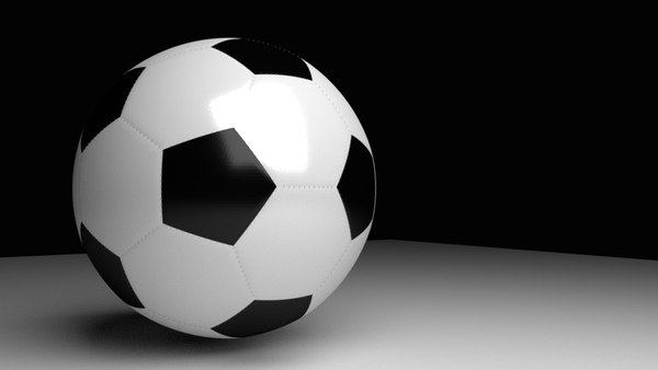 3D soccer ball model