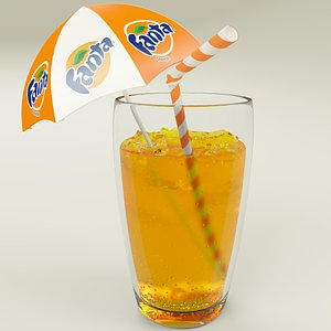 fanta cup ice 3d model