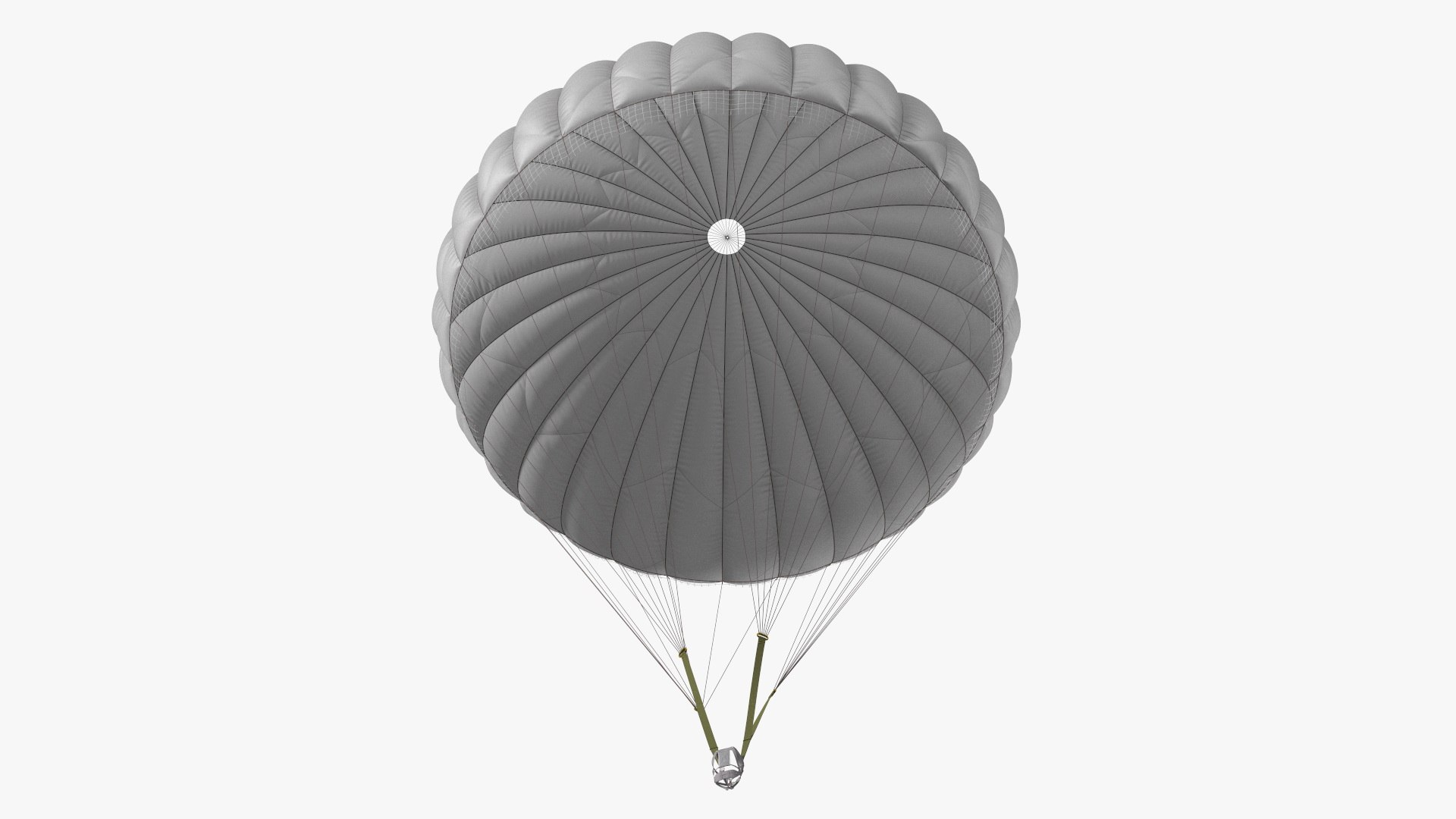 Army Troop Parachute System 3D model preview
