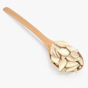 Wooden Spoon with Pumpkin Seeds