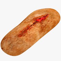 Fake Open Wound with Stitch