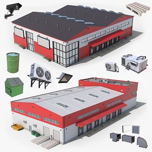Red Industrial Buildings